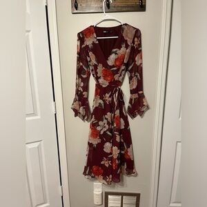 Midi wrap dress